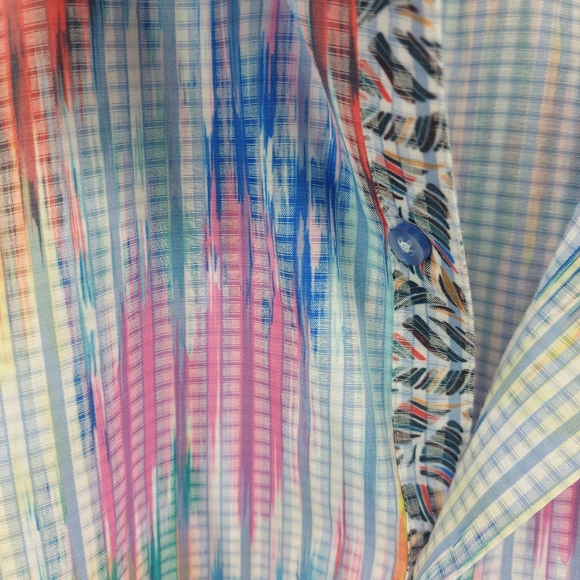 Paul Frederick XXL Flip Cuff Multi Colored Shirt - Picture 3 of 5